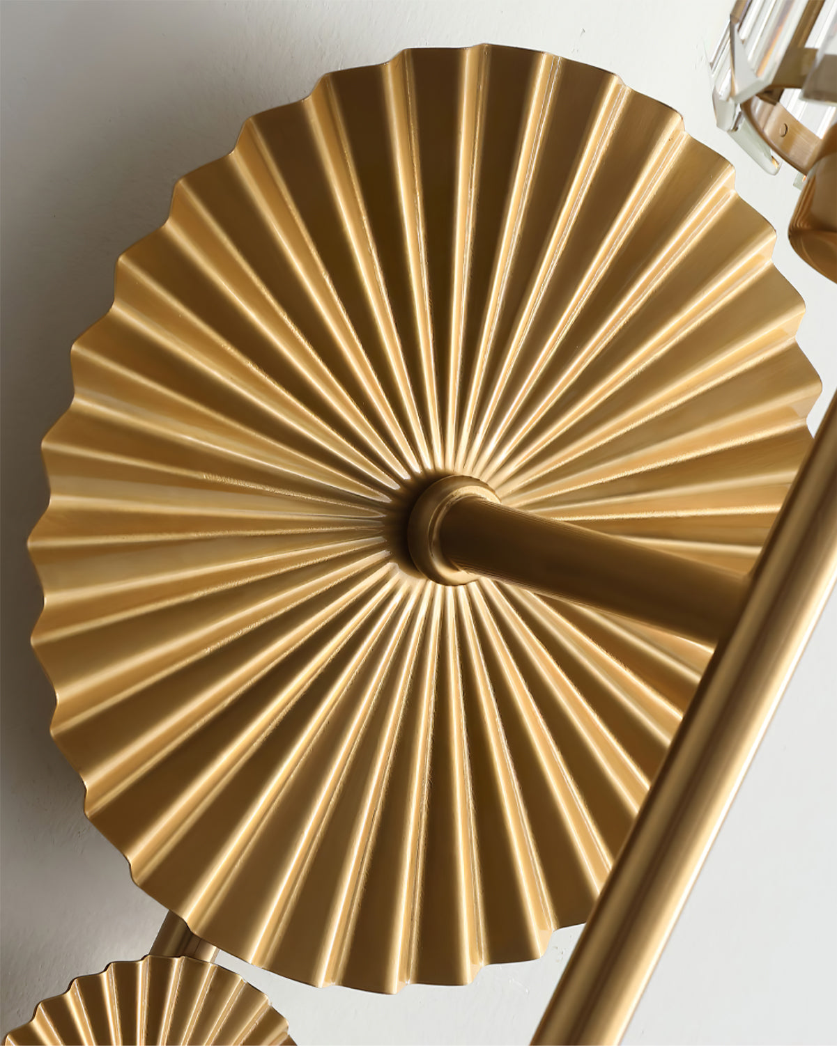 Lámpara de Pared Cecily con Pantalla de Vidrio Transparente y Acabado en Cobre – Diseño Contemporáneo 6