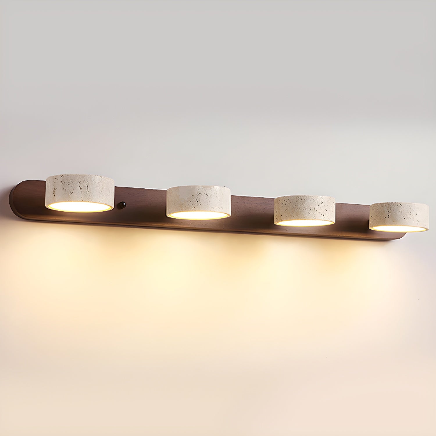 Lámpara de Pared Duo de Travertino con Luz LED Integrada – Aplique de Pared Moderno y Natural para Iluminación Sofisticada 9
