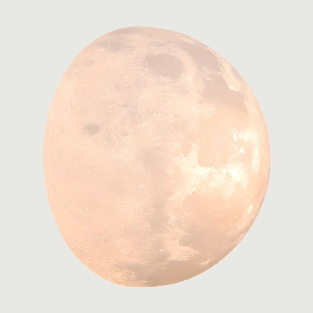 Lámpara de Pared Exterior con Globo Lunar - Luz de Decoración para Pasillo 7