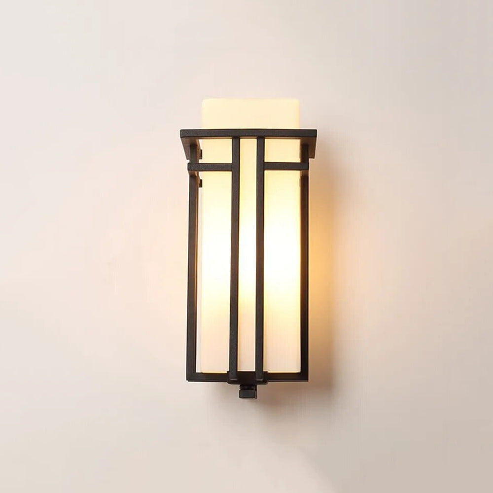 Lámpara de Pared Exterior de Vidrio Linden – Diseño Retro, Resistente al Agua y a la Corrosión 9