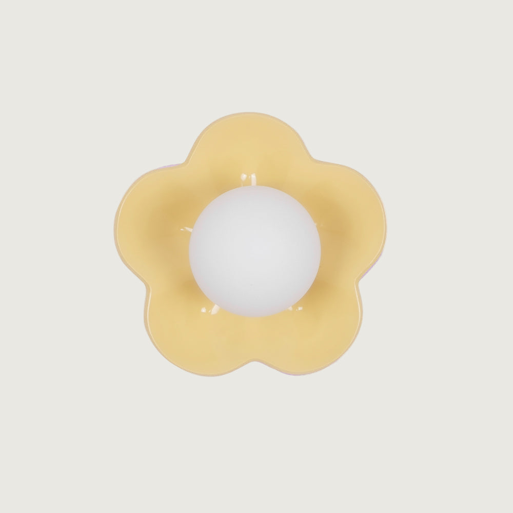 Lámpara de Pared Floral con Diseño Único y Base de Resina – Ideal para Decoración Interior 0