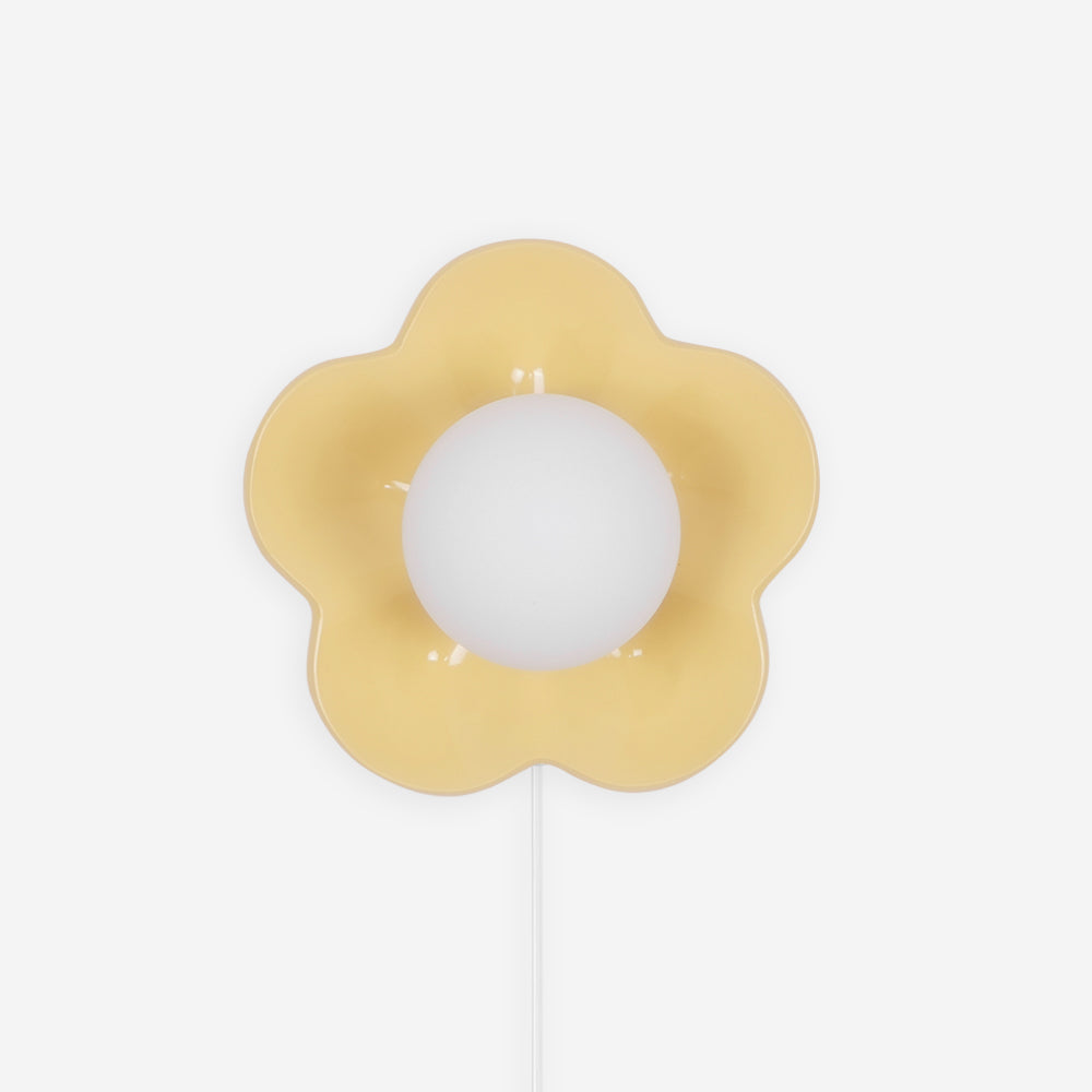 Lámpara de Pared Floral con Diseño Único y Base de Resina – Ideal para Decoración Interior 1