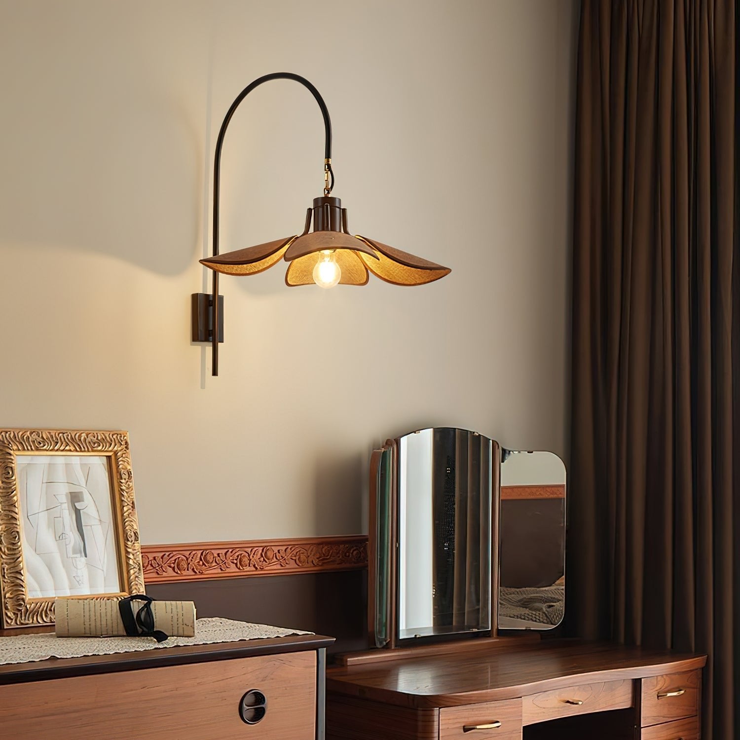 Lámpara de Pared Floral con Diseño de Pétalos – Iluminación Elegante y Cálida para el Hogar 5
