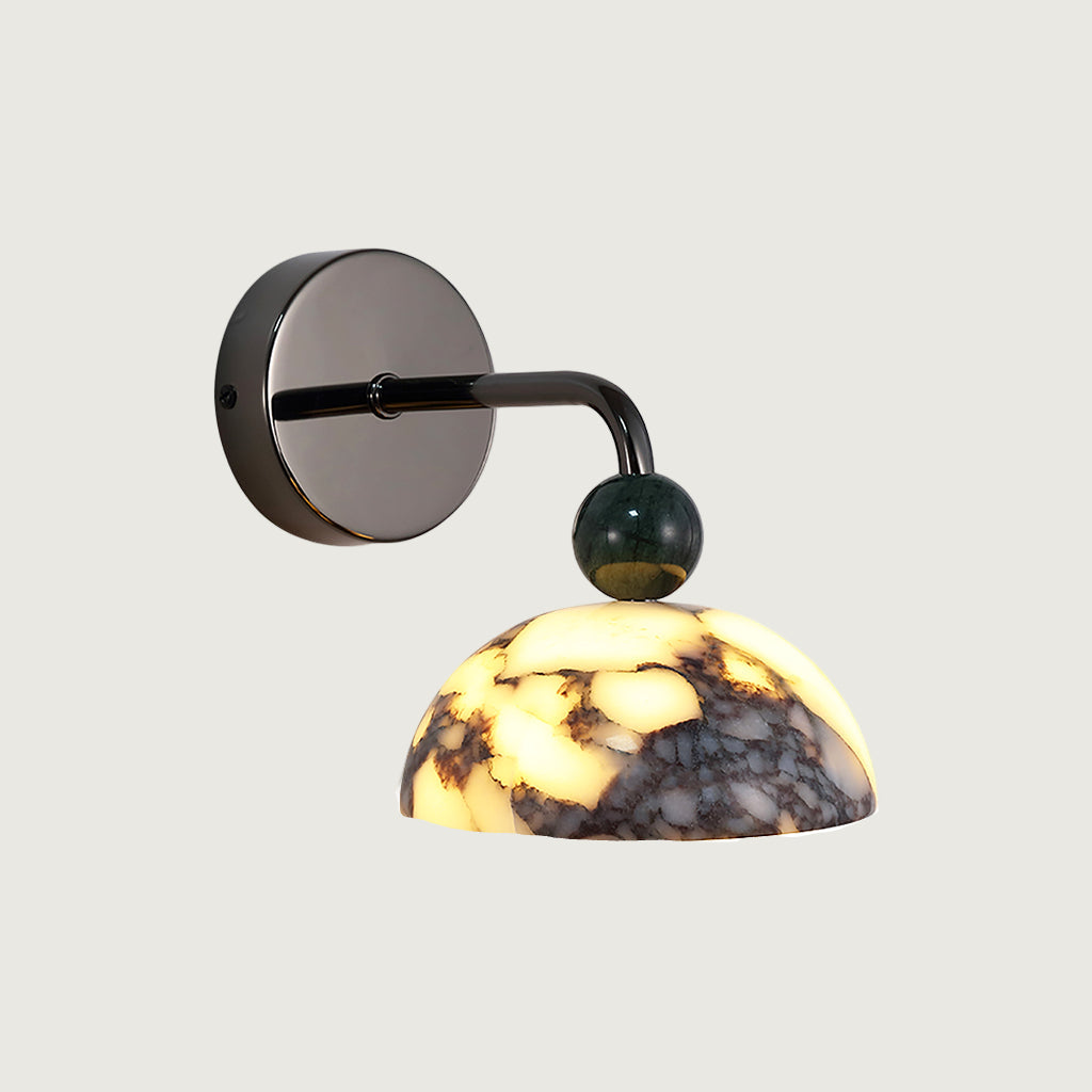 Lámpara de Pared Globo de Mármol Minimalista con LED Integrado – Iluminación Moderna para Interiores 1