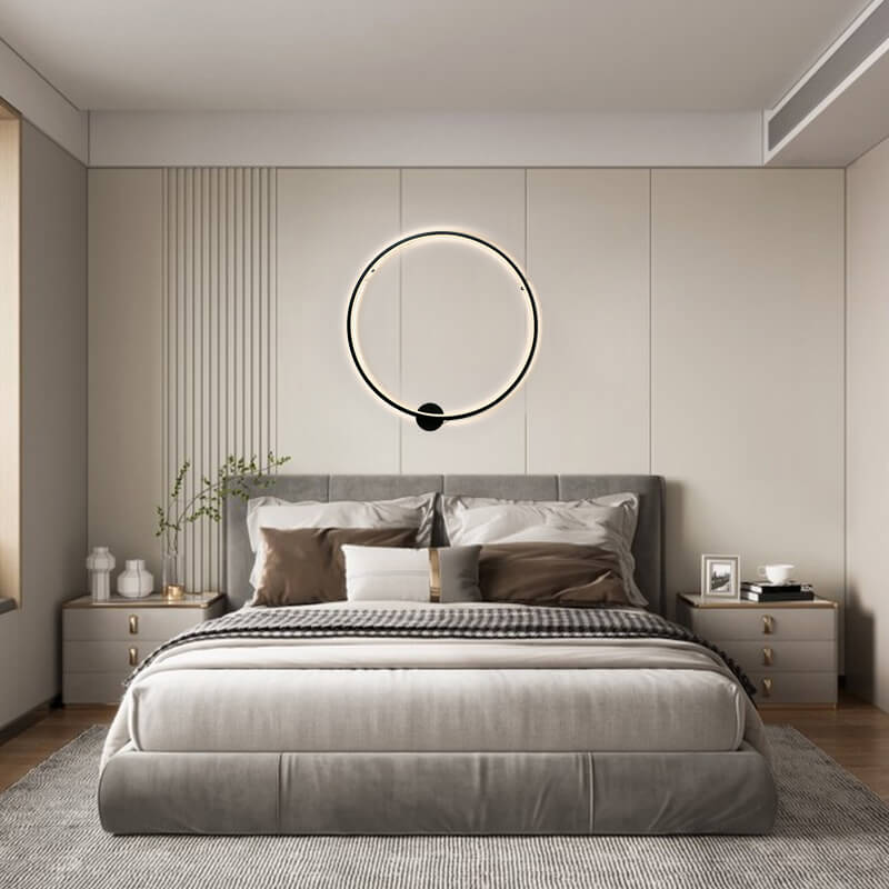 Lámpara de Pared LED Minimalista Negra 60 cm - Aplique de Pared Moderno con Iluminación Ambiental 1