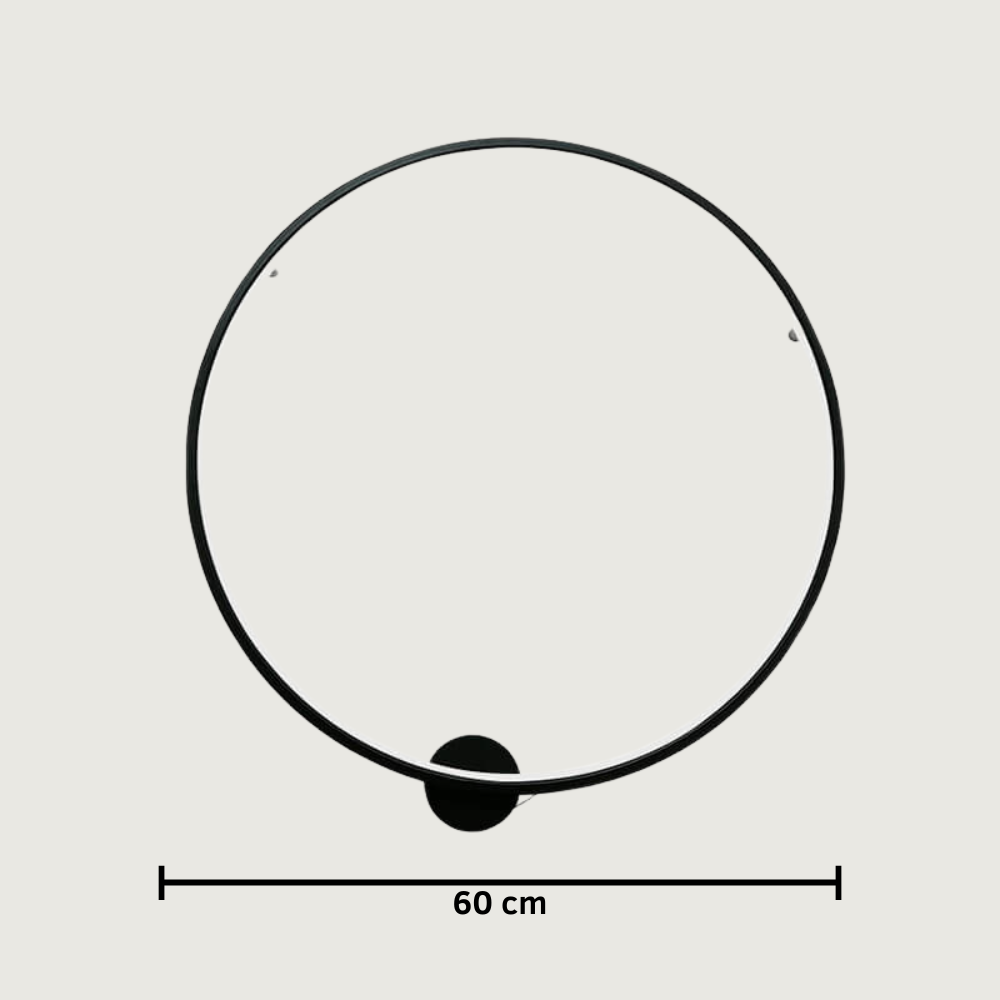 Aureon - Lámpara de Pared LED Minimalista Negra 60cm - Aplique de Pared Moderno con Iluminación Ambiental