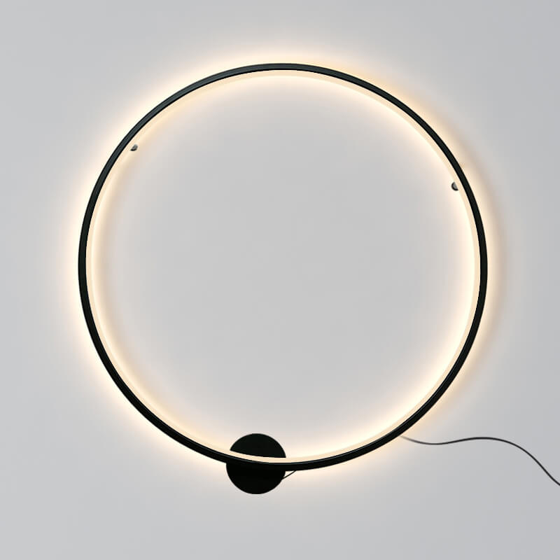 Lámpara de Pared LED Minimalista Negra 60 cm - Aplique de Pared Moderno con Iluminación Ambiental 4