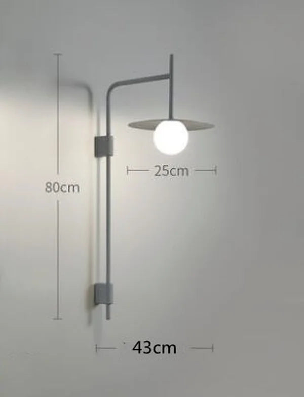 Lámpara de Pared LED Moderna Ajustable de Metal con Brazo Móvil y Dimmable 10