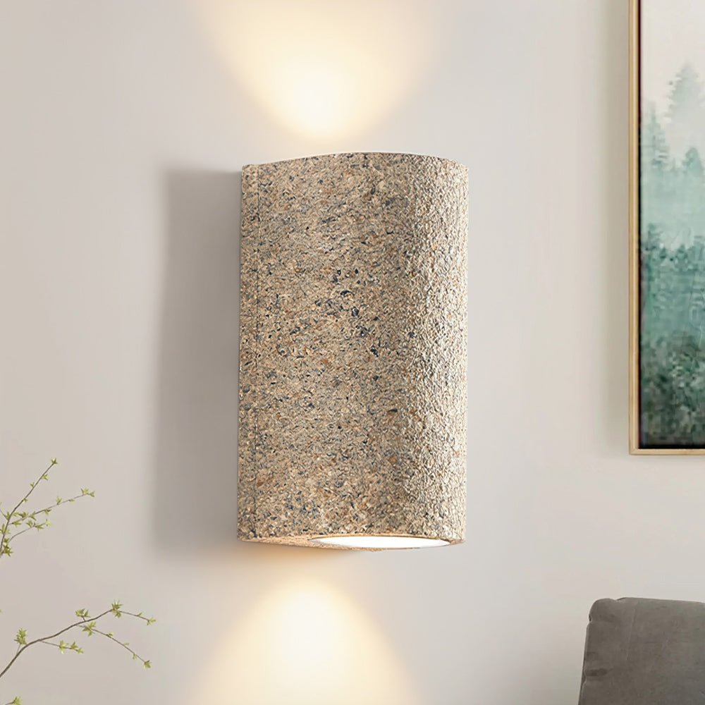 Lámpara de Pared LED Moderna Cilíndrica Estilo Wabi-Sabi con Luz Cálida 3000K – Ideal para Salones y Dormitorios 2
