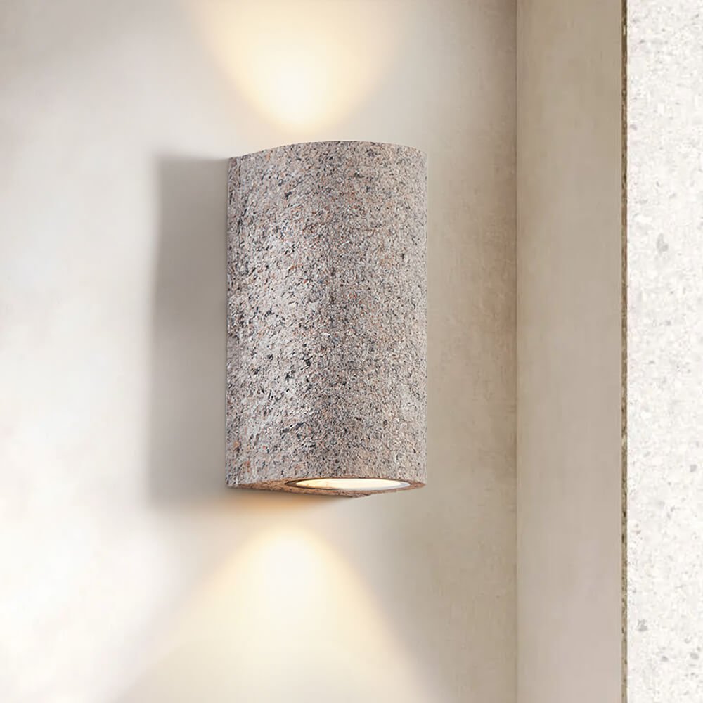 Lámpara de Pared LED Moderna Cilíndrica Estilo Wabi-Sabi con Luz Cálida 3000K – Ideal para Salones y Dormitorios 4