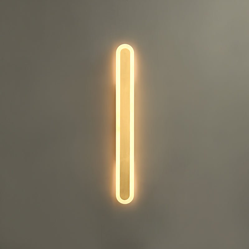 Lámpara de Pared LED Moderna con Acabado en Bronce y Diseño de Tiras Largas 5