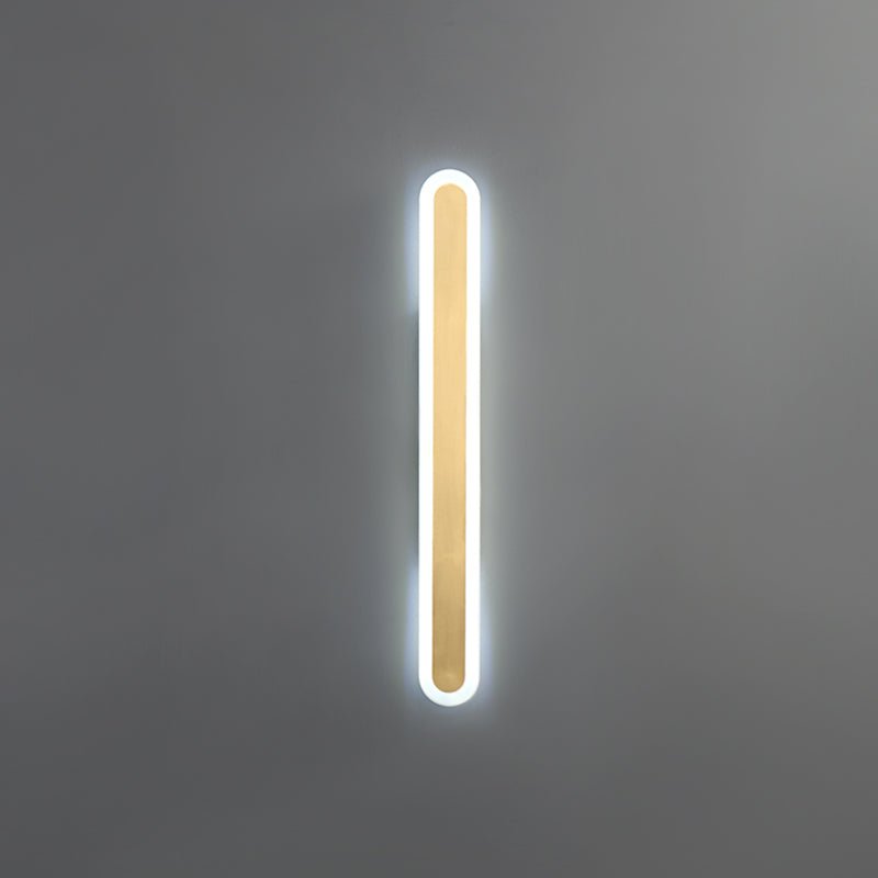 Lámpara de Pared LED Moderna con Acabado en Bronce y Diseño de Tiras Largas 6