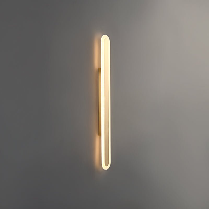 Lámpara de Pared LED Moderna con Acabado en Bronce y Diseño de Tiras Largas 7