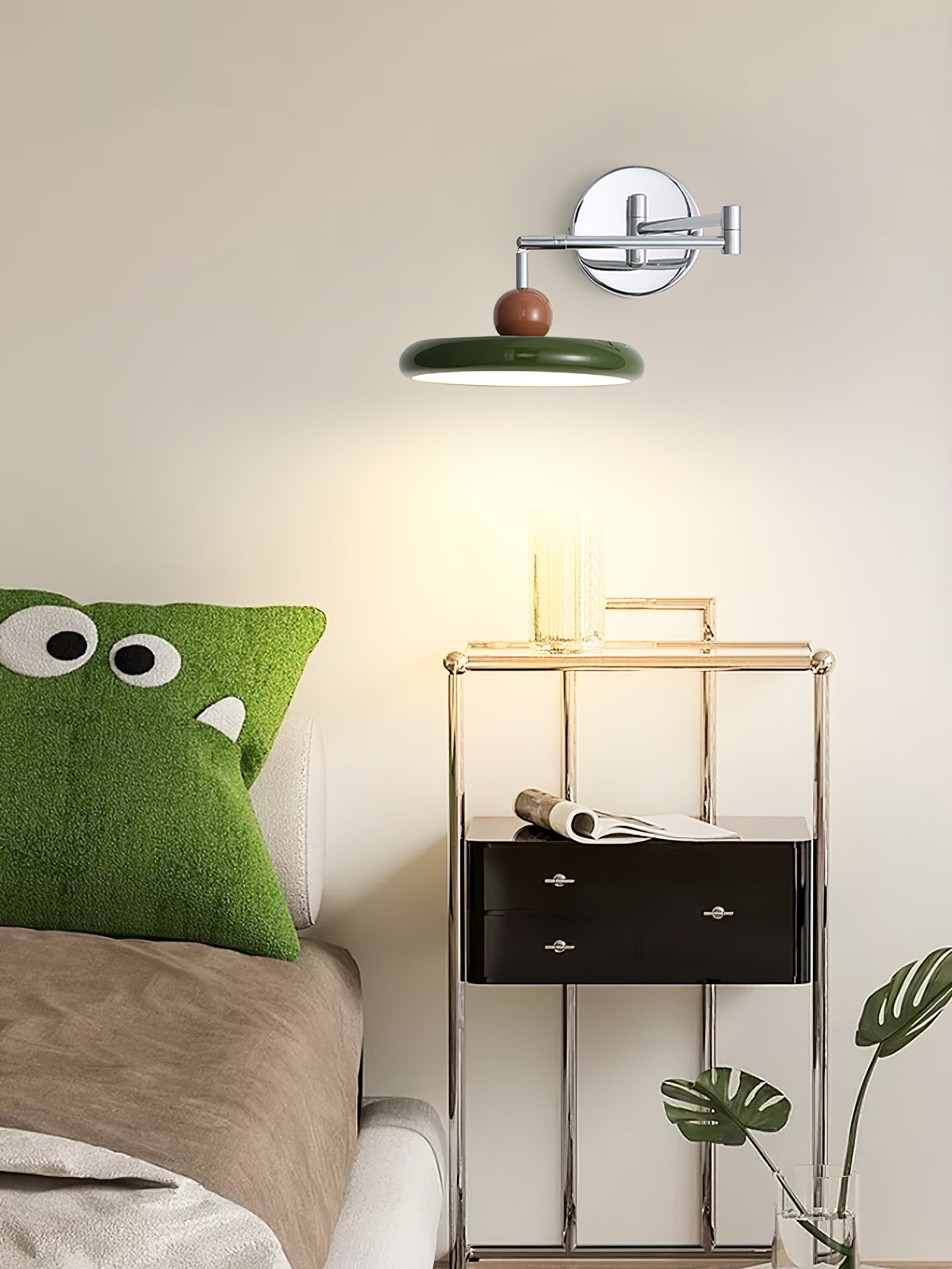 Lámpara de Pared LED con Brazo Ajustable de Metal y Acrílico, Diseño Moderno para Salones y Dormitorios 7