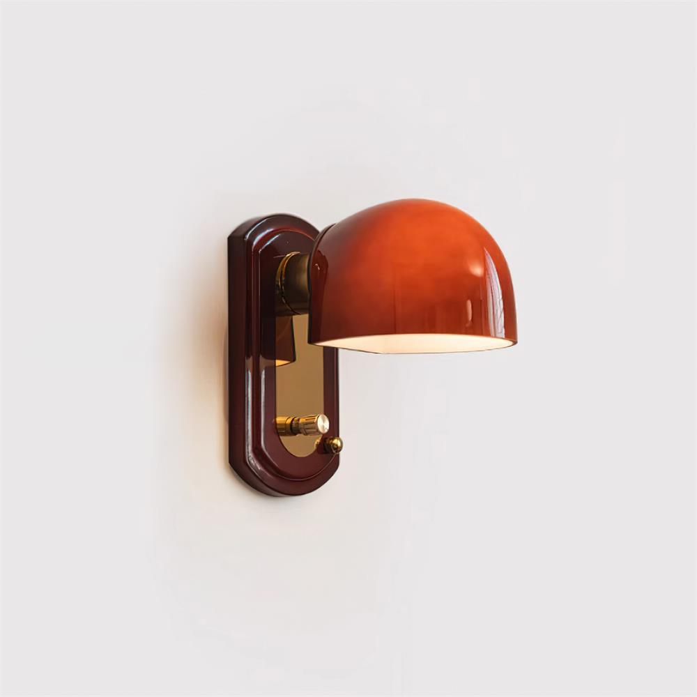 Lámpara de Pared Lolita con Pantalla en Cúpula y Acabado Brillante – Ideal para Ambientes Elegantes 0