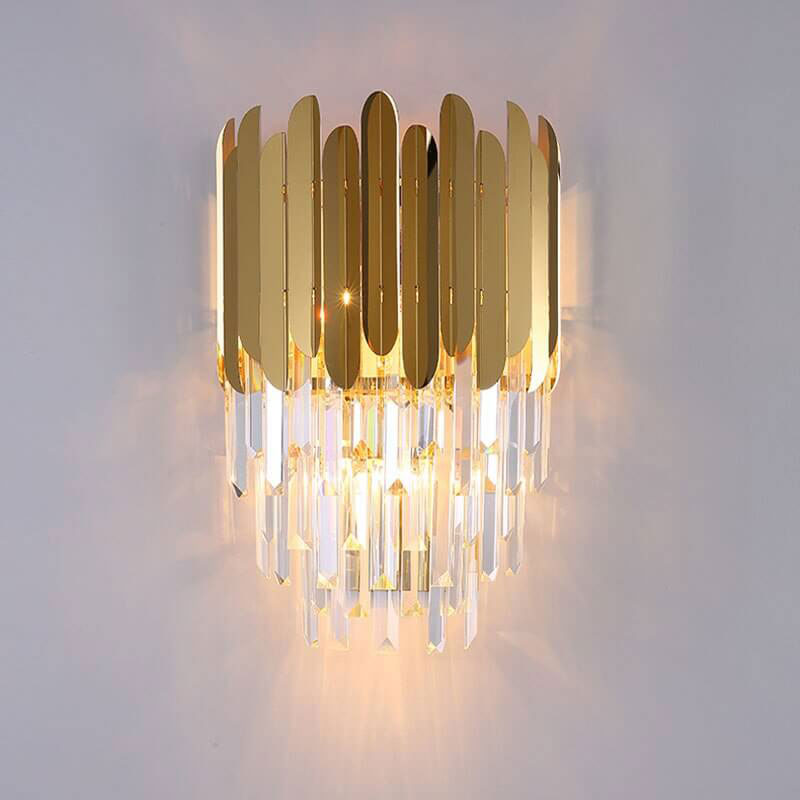 Lámpara de Pared Mini Candelabro de Acero Inoxidable y Vidrio con Luz Cálida y Fría – Apliques de Pared Elegantes 6