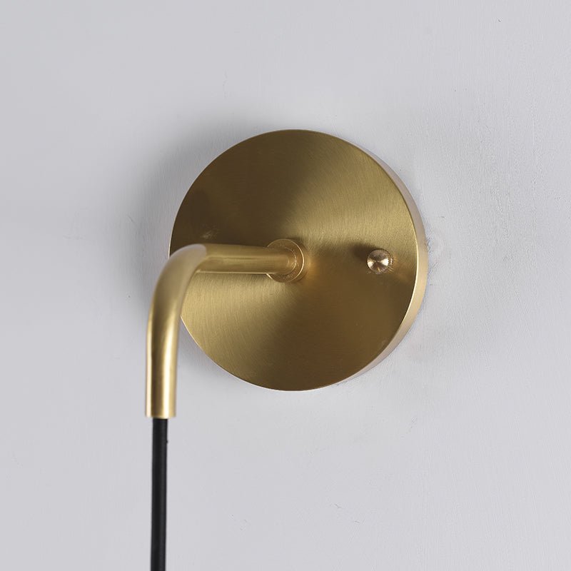 Lámpara de Pared Moderna de Cristal y Cobre con Acabado en Latón - Aplique Pared Ideal para Decoración de Interiores 6
