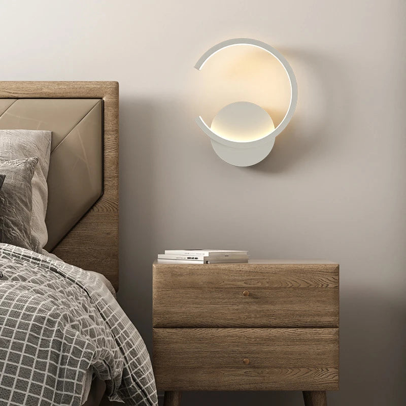 Lámpara de Pared Nórdica Moderna con Luz Cálida y Diseño Escandinavo – Aplique Pared de Metal y Vidrio 2