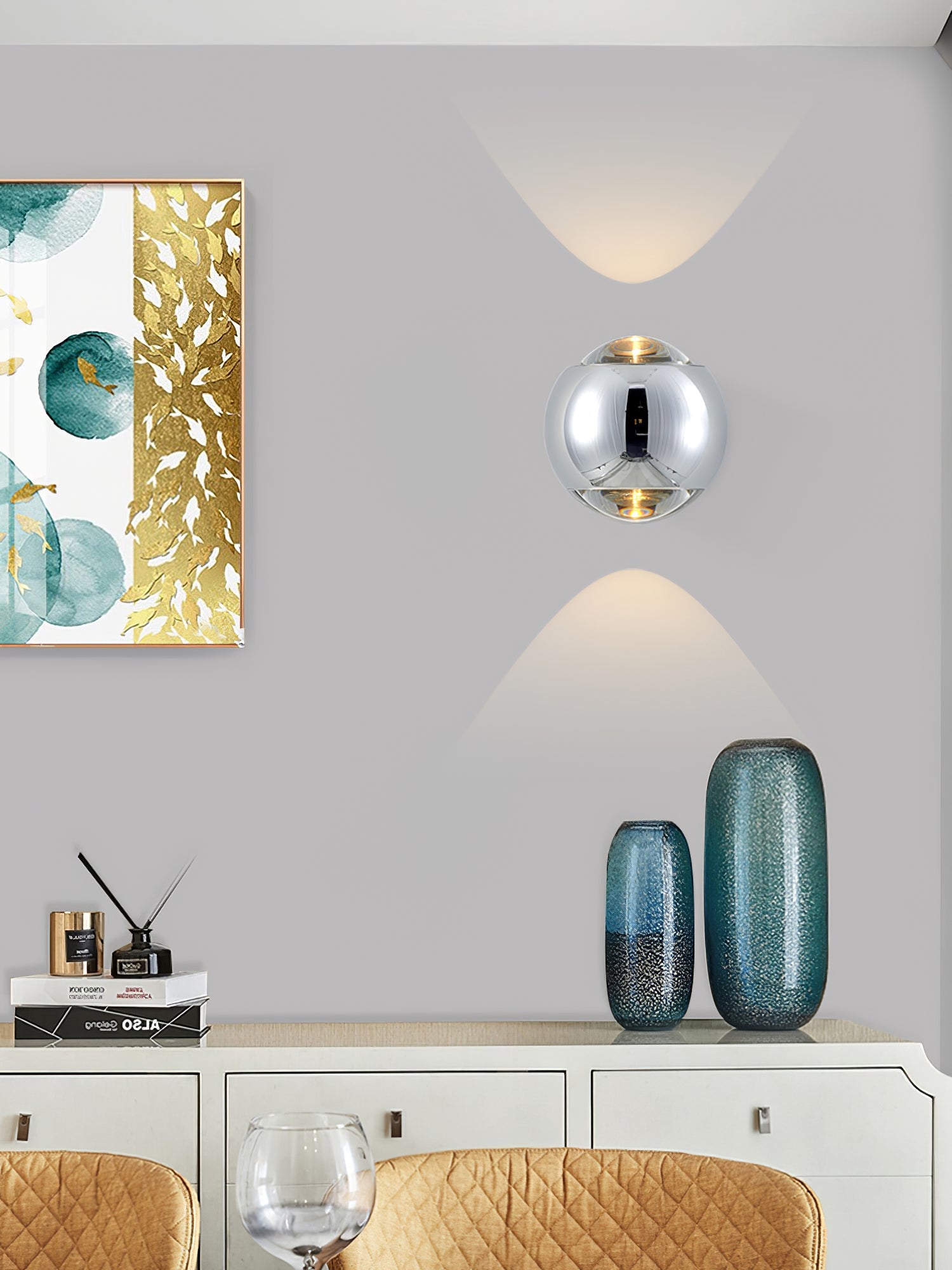 Lámpara de Pared Vertical Io con Diseño Compacto y LED Integrado – Set de 2 7