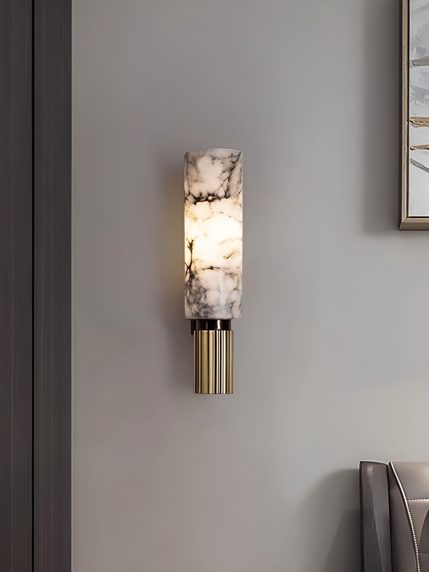 Lámpara de Pared de Alabastro Moderna Riviera – Diseño Elegante y Luz Suave 5