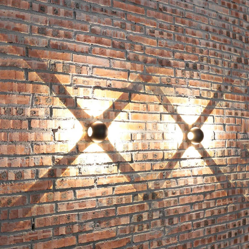 Lámpara de Pared de Aluminio LED en Forma de Bola, Aplique Pared Moderno IP65 para Interiores y Exteriores 2