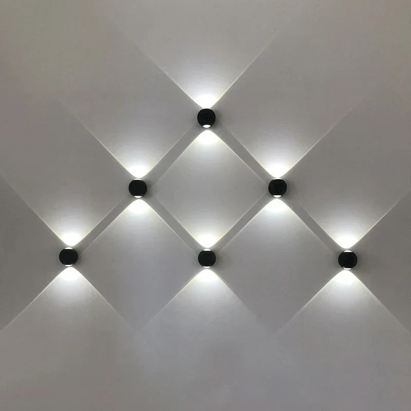 Lámpara de Pared de Aluminio LED en Forma de Bola, Aplique Pared Moderno IP65 para Interiores y Exteriores 7