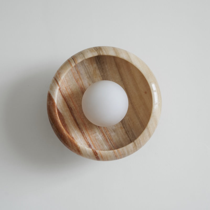 Lámpara de Pared de Mármol con Diseño Moderno y Luz Difusa – Ideal para Interiores Elegantes 12