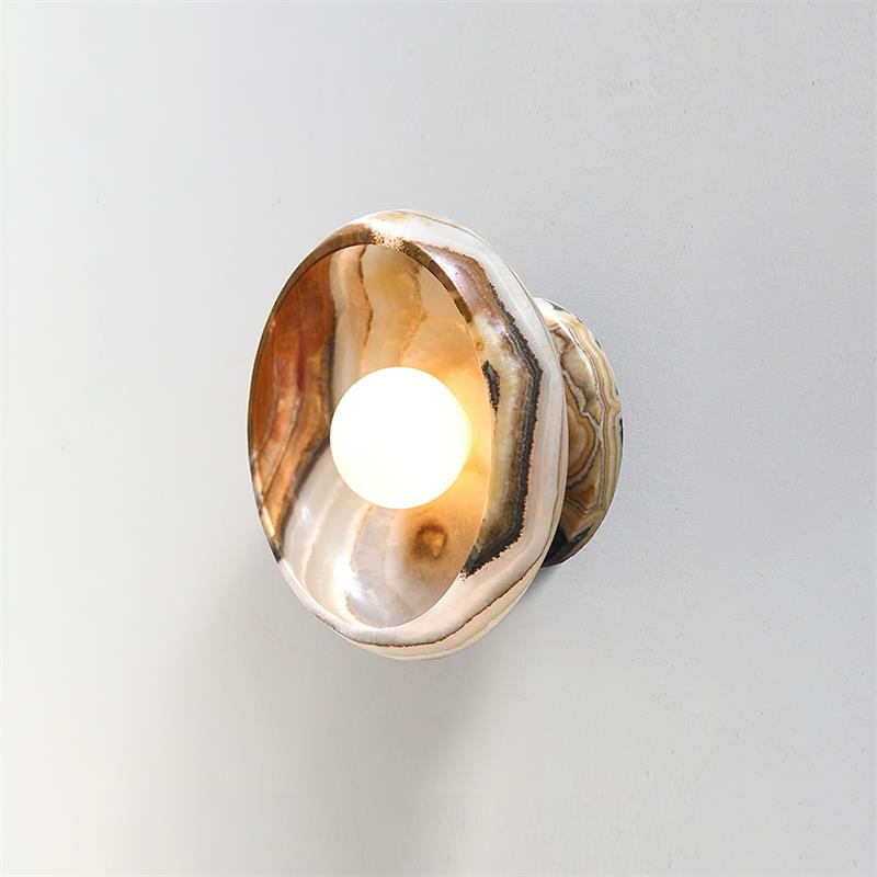 Lámpara de Pared de Mármol con Diseño Moderno y Luz Difusa – Ideal para Interiores Elegantes 2