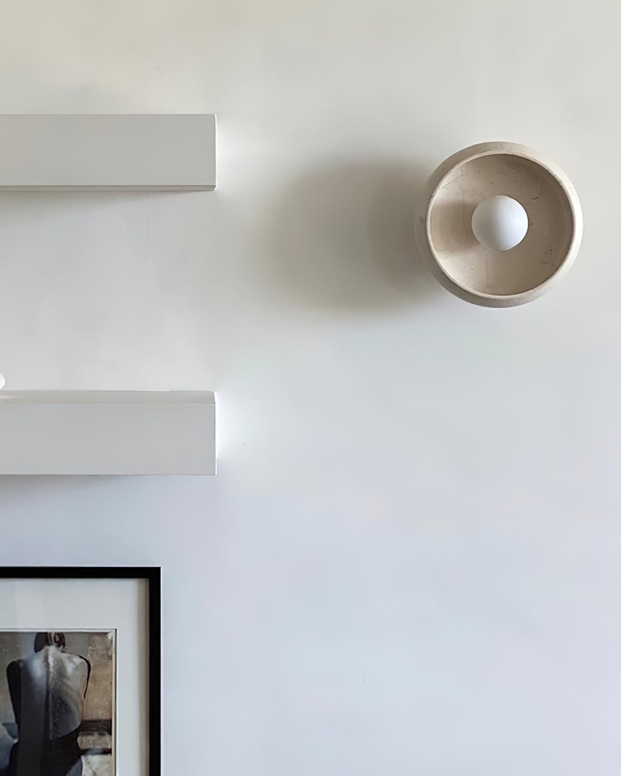 Lámpara de Pared de Mármol con Diseño Moderno y Luz Difusa – Ideal para Interiores Elegantes 4
