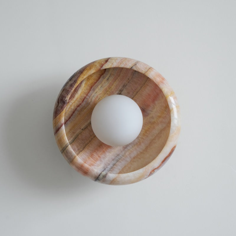 Lámpara de Pared de Mármol con Diseño Moderno y Luz Difusa – Ideal para Interiores Elegantes 78