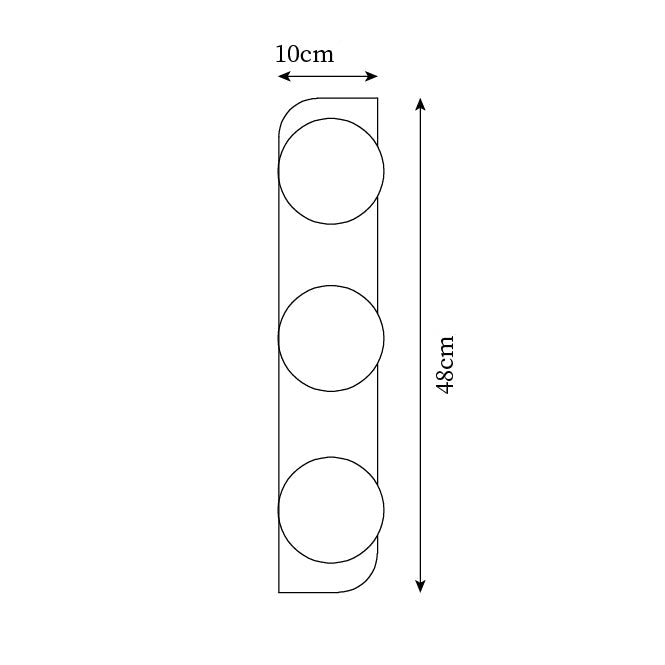 Lámpara de Pared de Travertino Neptune con Diseño Minimalista – Opciones de 1, 2 y 3 Luces 7