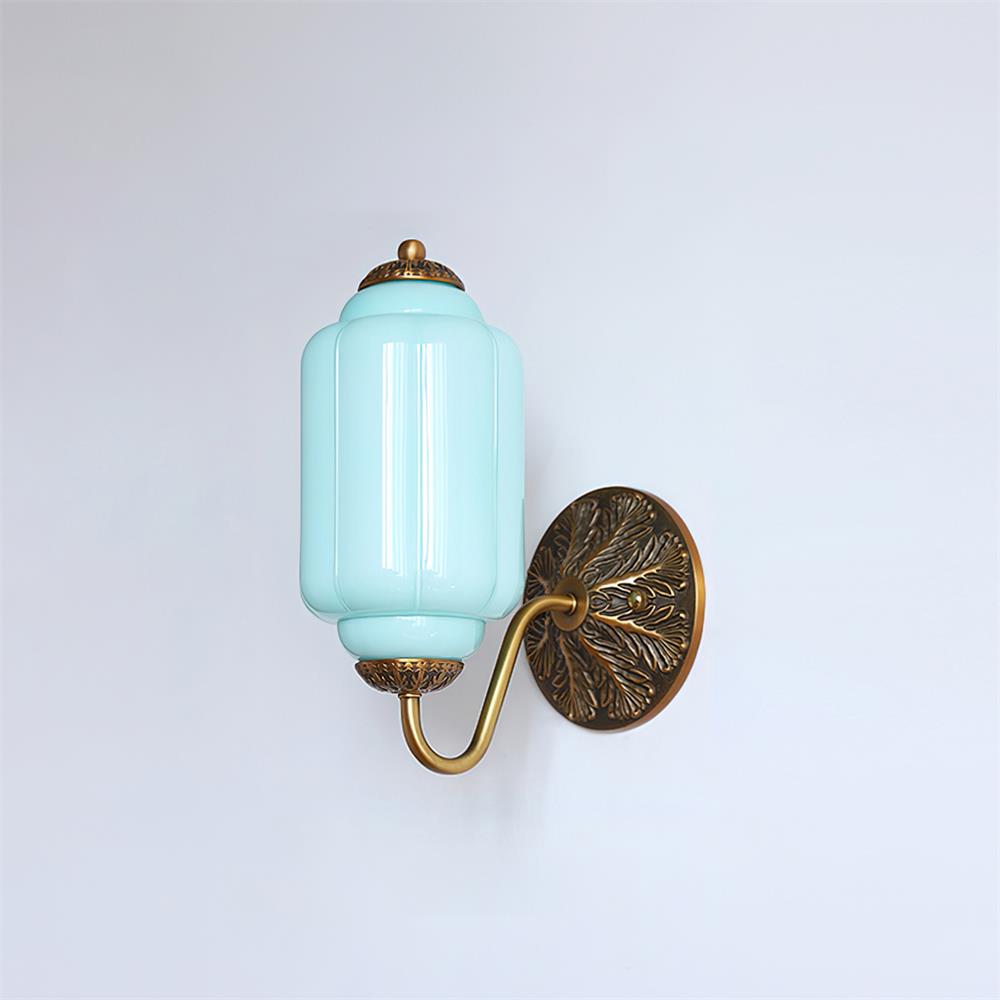 Lámpara de Pared de Vidrio Eloise con Diseño Vintage y Base Esculpida 11