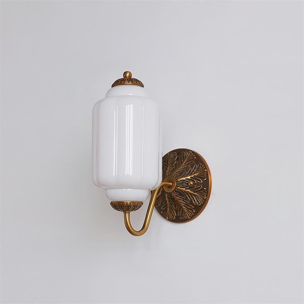 Lámpara de Pared de Vidrio Eloise con Diseño Vintage y Base Esculpida 12