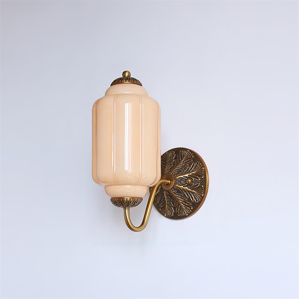 Lámpara de Pared de Vidrio Eloise con Diseño Vintage y Base Esculpida 15
