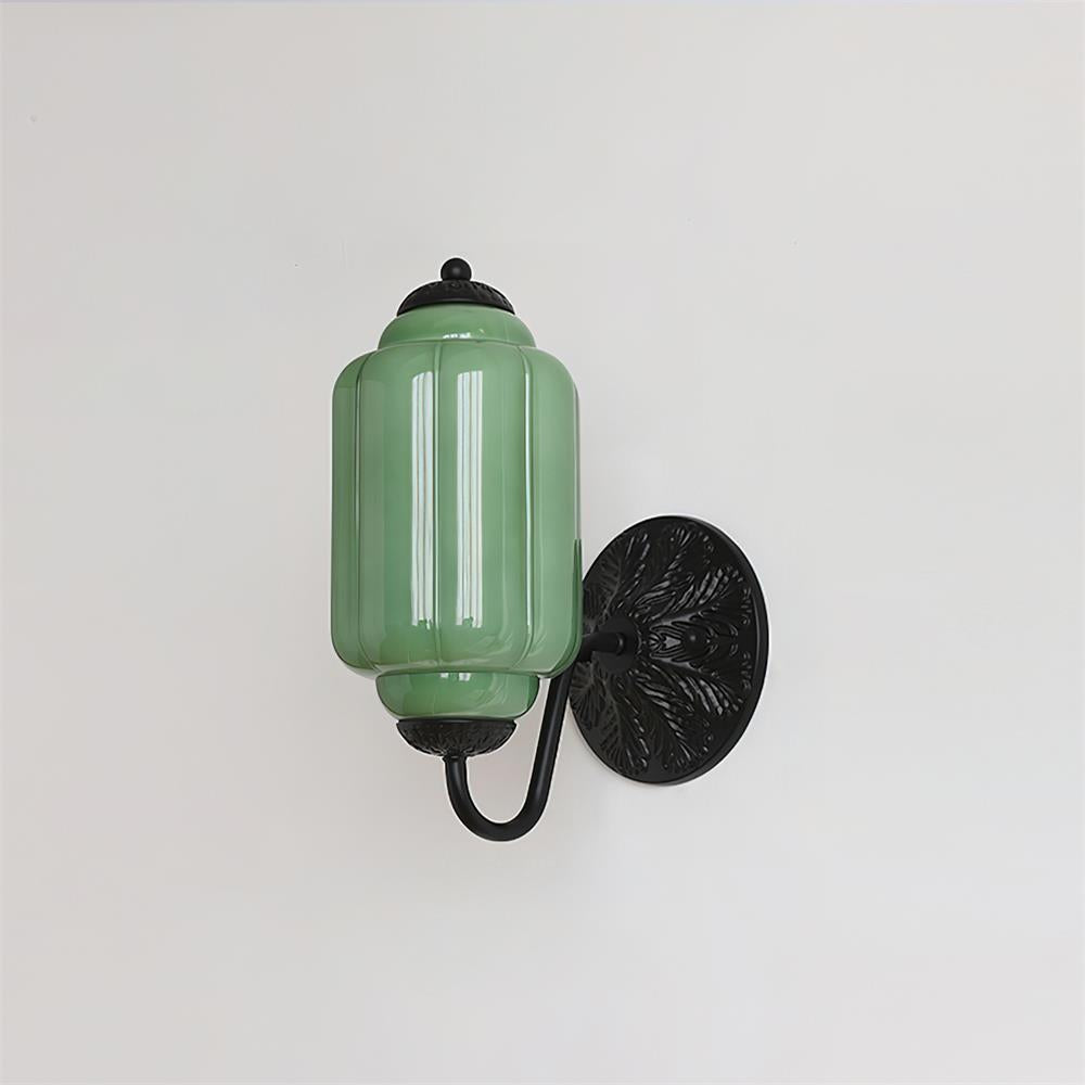 Lámpara de Pared de Vidrio Eloise con Diseño Vintage y Base Esculpida 9