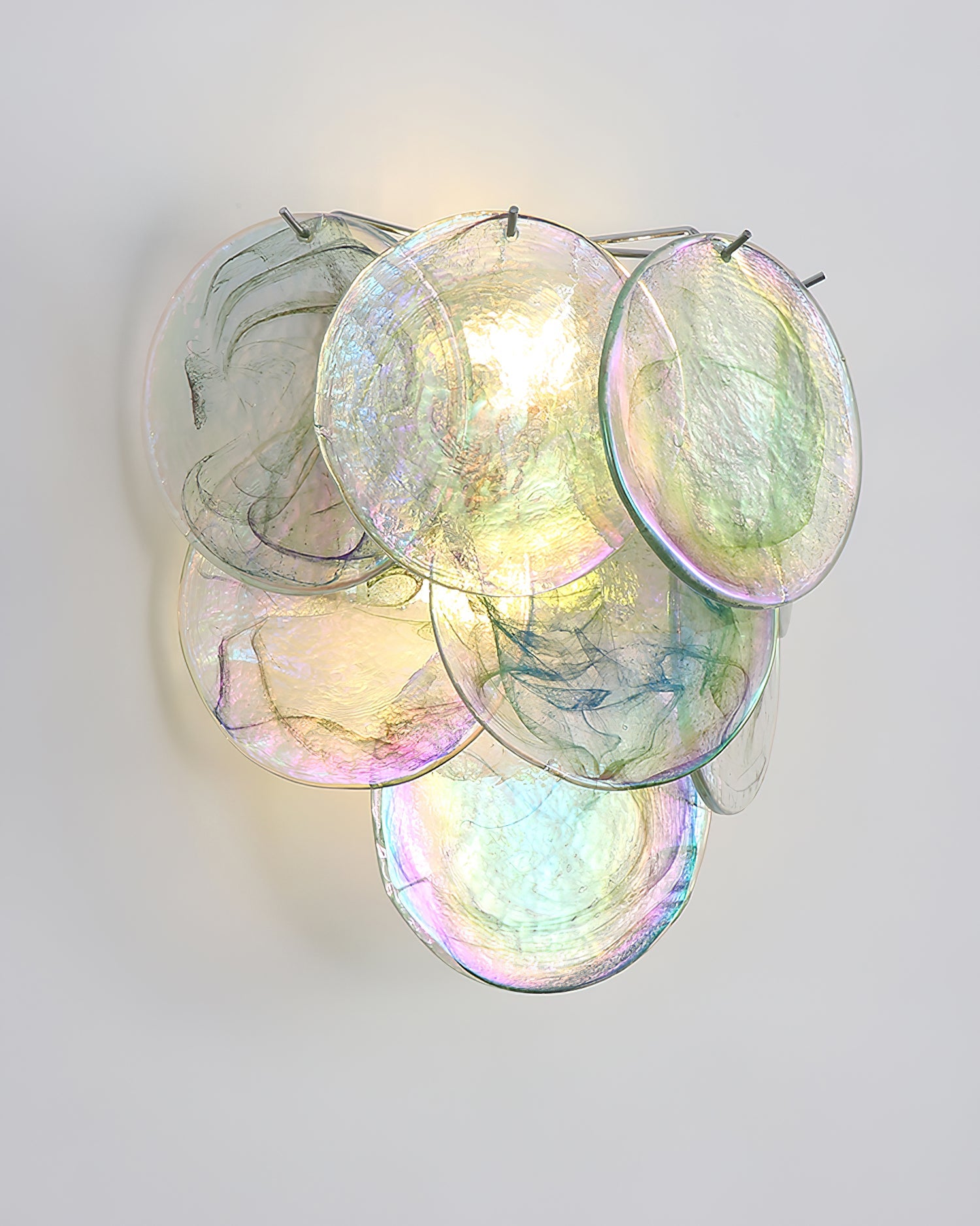 Lámpara de Pared de Vidrio Talia con Diseño Artístico y Luz Ambiental 6