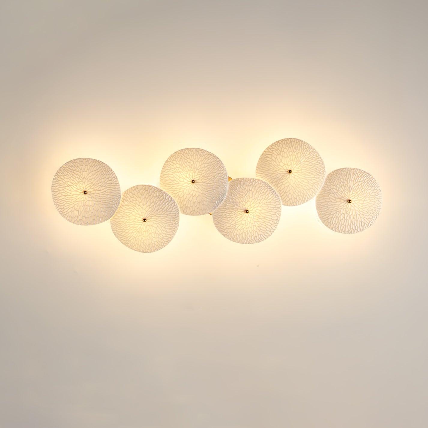 Lámpara de Pared en Forma de Pétalos de Loto – Diseño Cerámico Elegante para Iluminación Interior 9