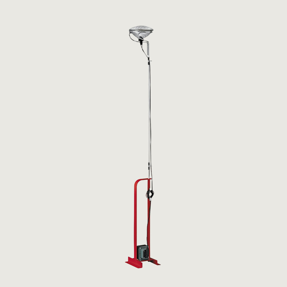 Lámpara de Pie Ajustable Moderna con Luz LED Integrada – Estilo Industrial y Color Negro para Salón 1