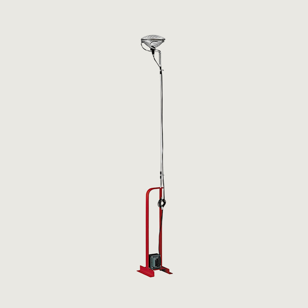 Lámpara de Pie Ajustable Moderna con Luz LED Integrada – Estilo Industrial y Color Negro para Salón 9