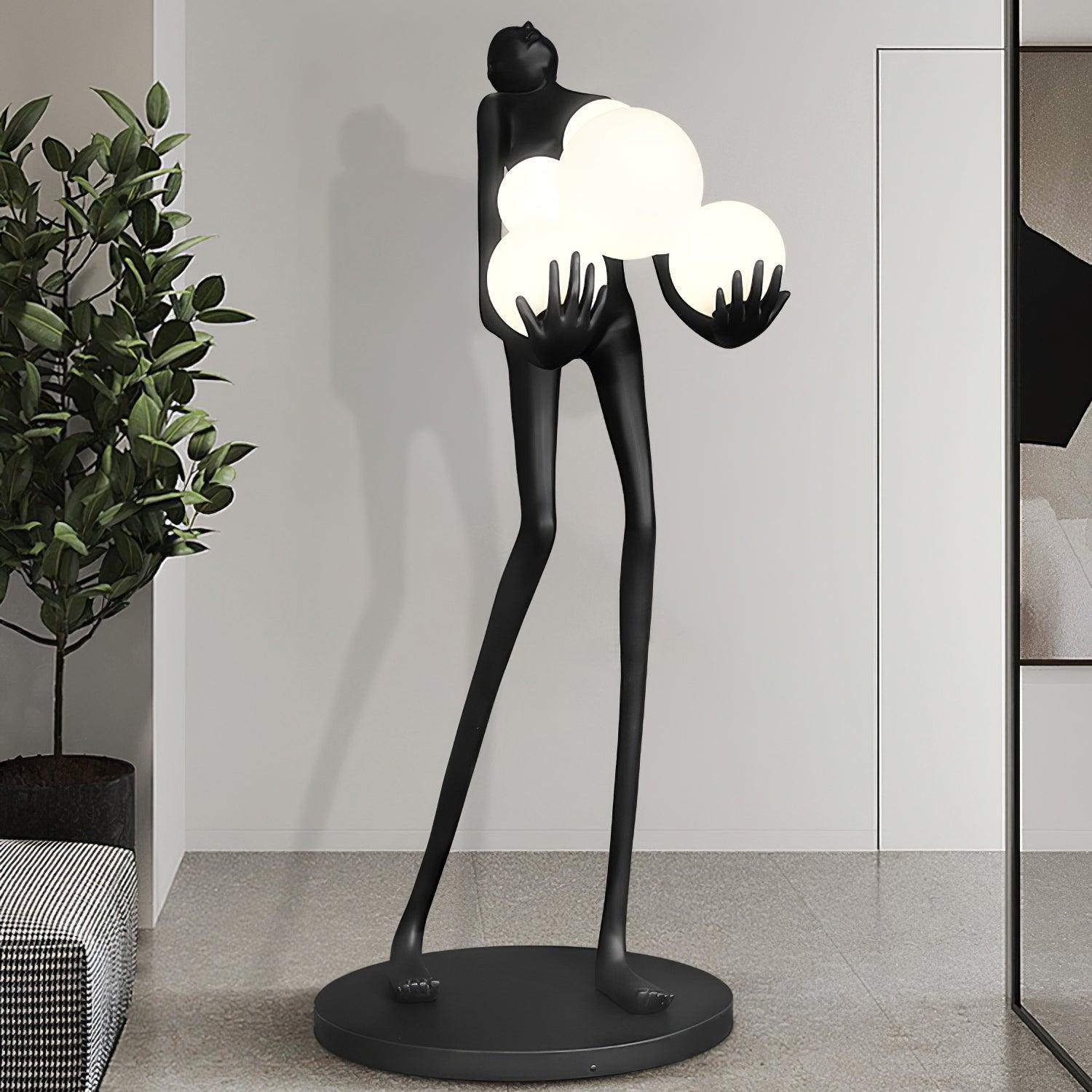 Lámpara de Pie Artística con Diseño Elegante y Luz Cálida – Disponible en Varios Tamaños y Colores 0