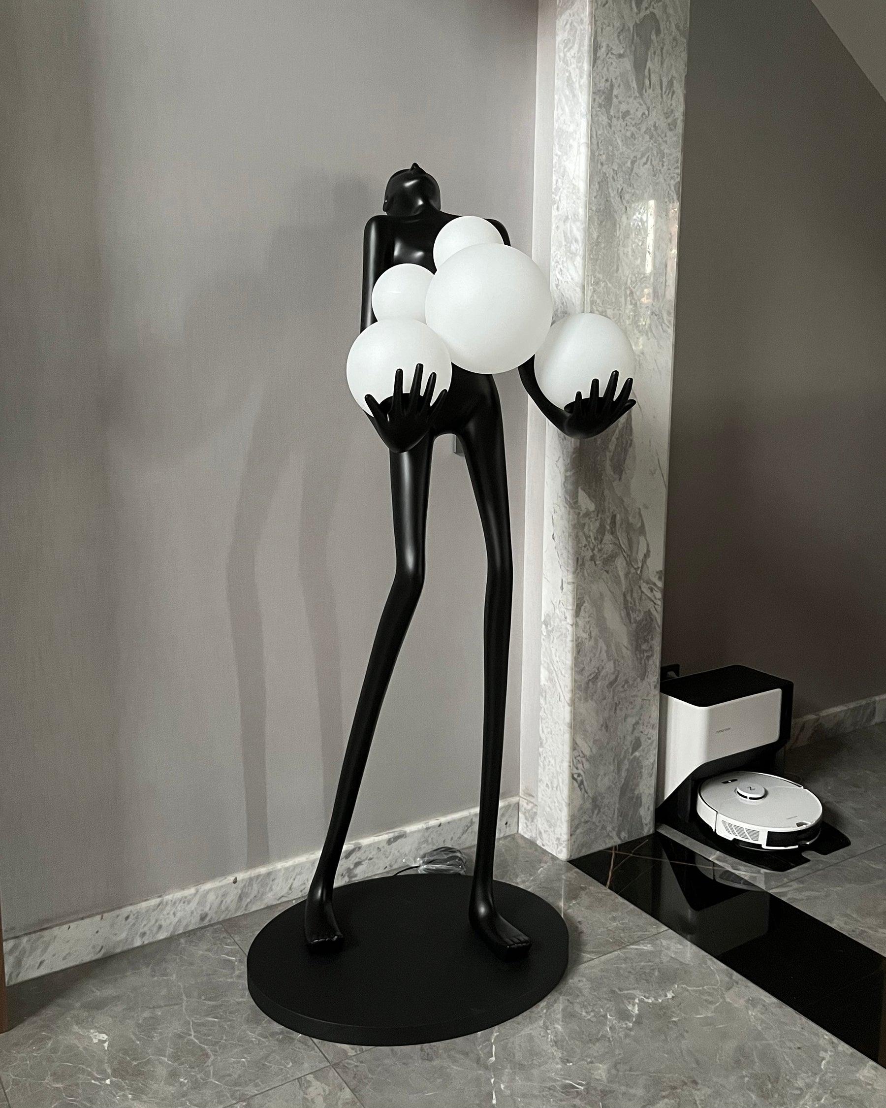 Lámpara de Pie Artística con Diseño Elegante y Luz Cálida – Disponible en Varios Tamaños y Colores 2