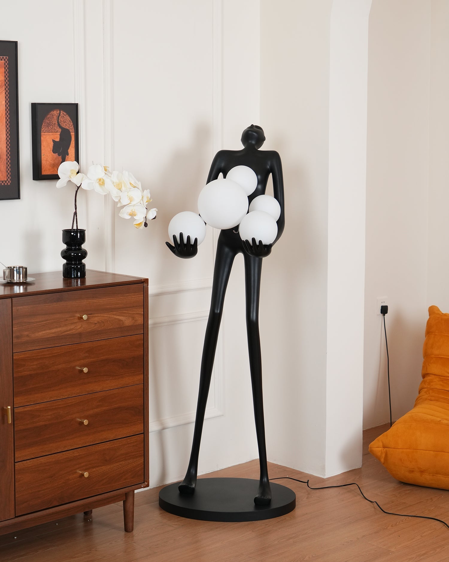 Lámpara de Pie Artística con Diseño Elegante y Luz Cálida – Disponible en Varios Tamaños y Colores 5