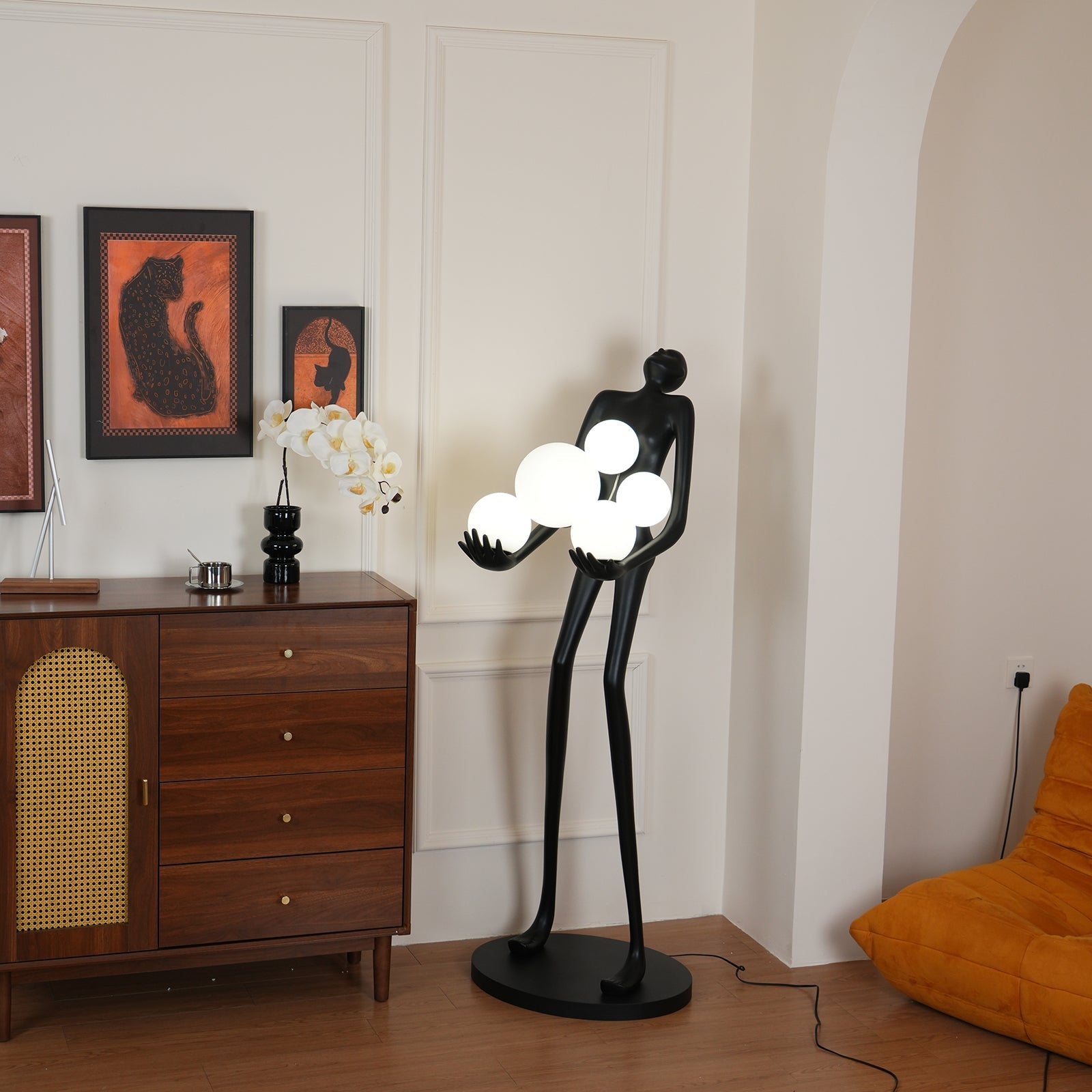 Lámpara de Pie Artística con Diseño Elegante y Luz Cálida – Disponible en Varios Tamaños y Colores 7