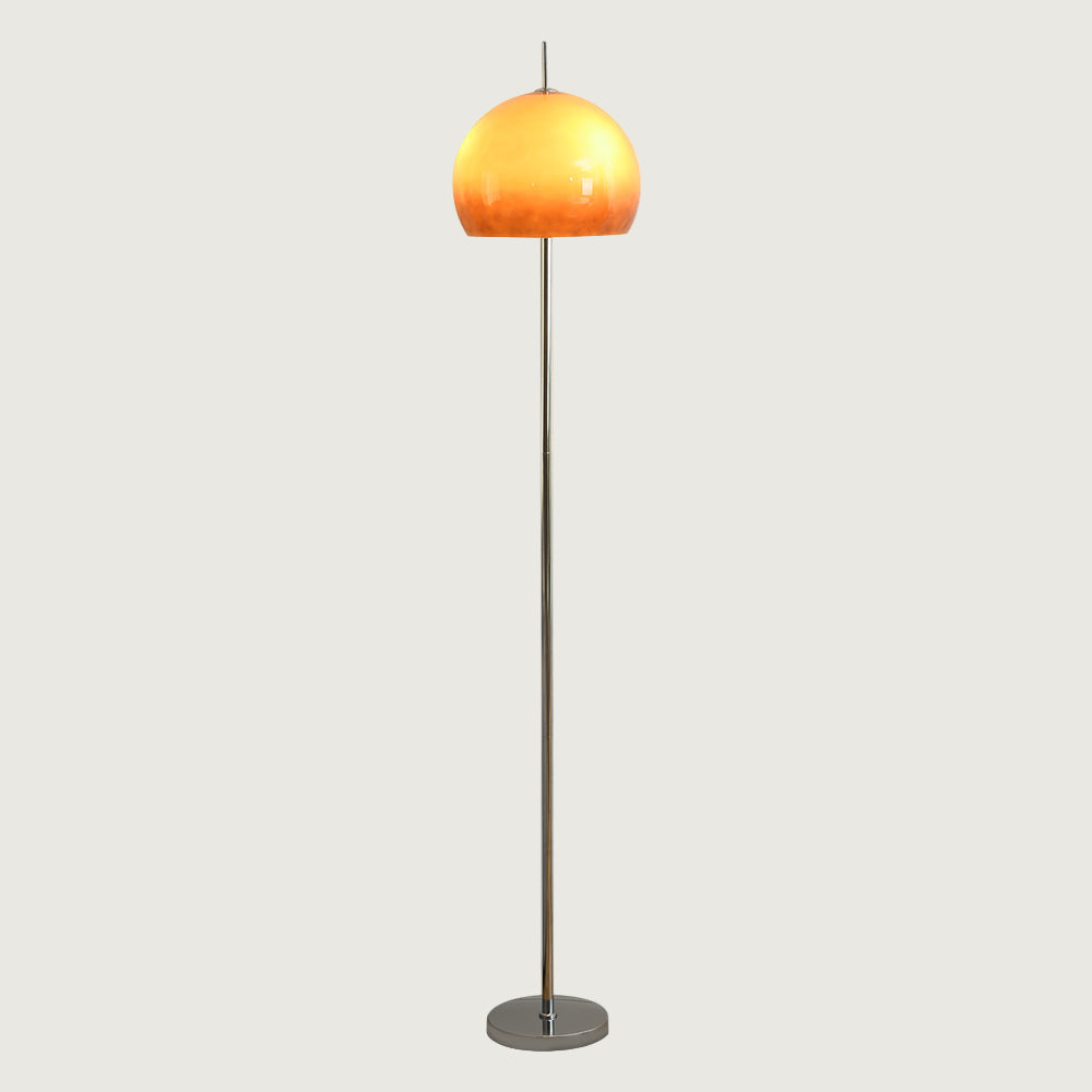Lámpara de Pie Clásica Negra con Pantalla Marrón para Salón - Diseño Elegante y Acogedor, Ideal para Iluminar Espacios 0