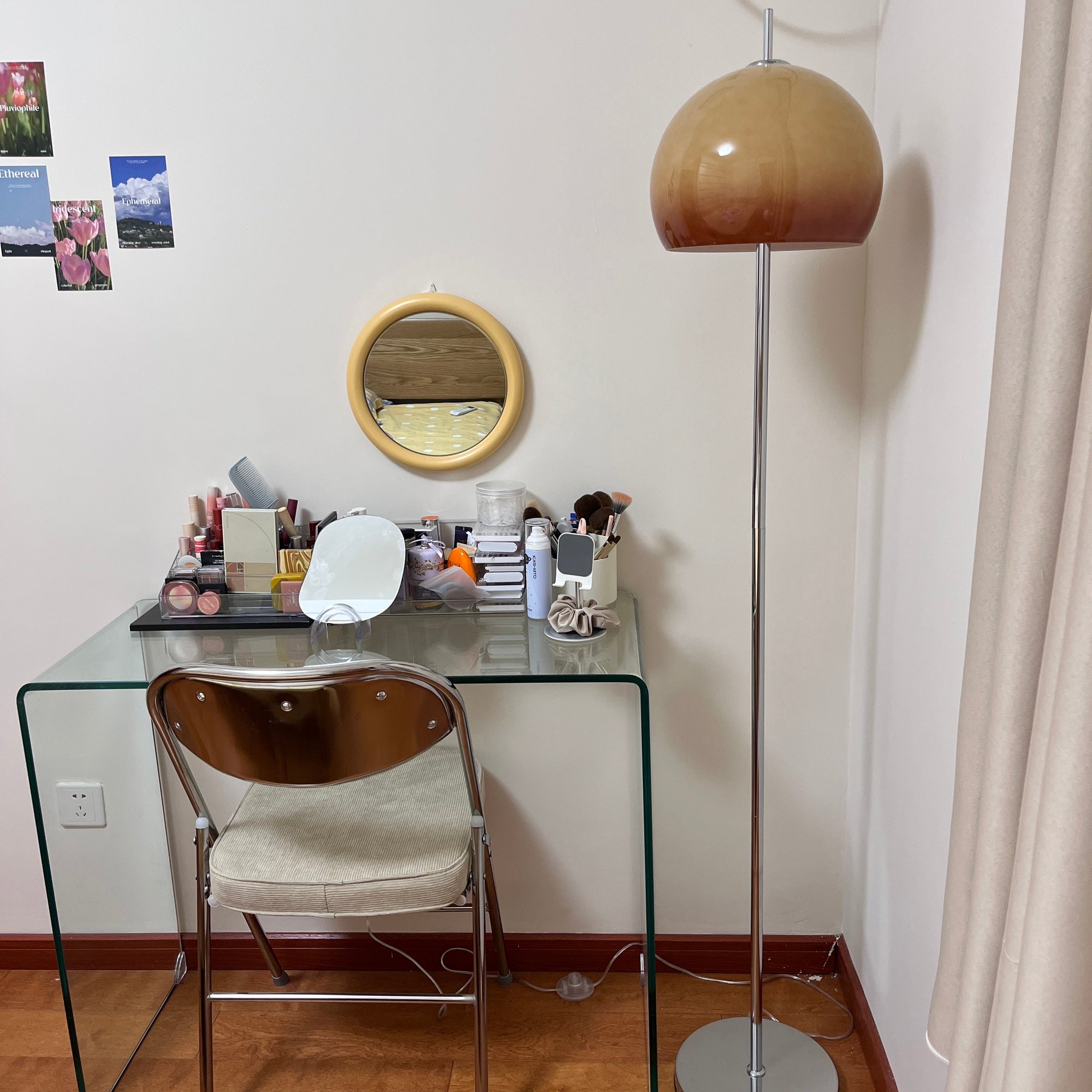 Lámpara de Pie Clásica Negra con Pantalla Marrón para Salón - Diseño Elegante y Acogedor, Ideal para Iluminar Espacios 3