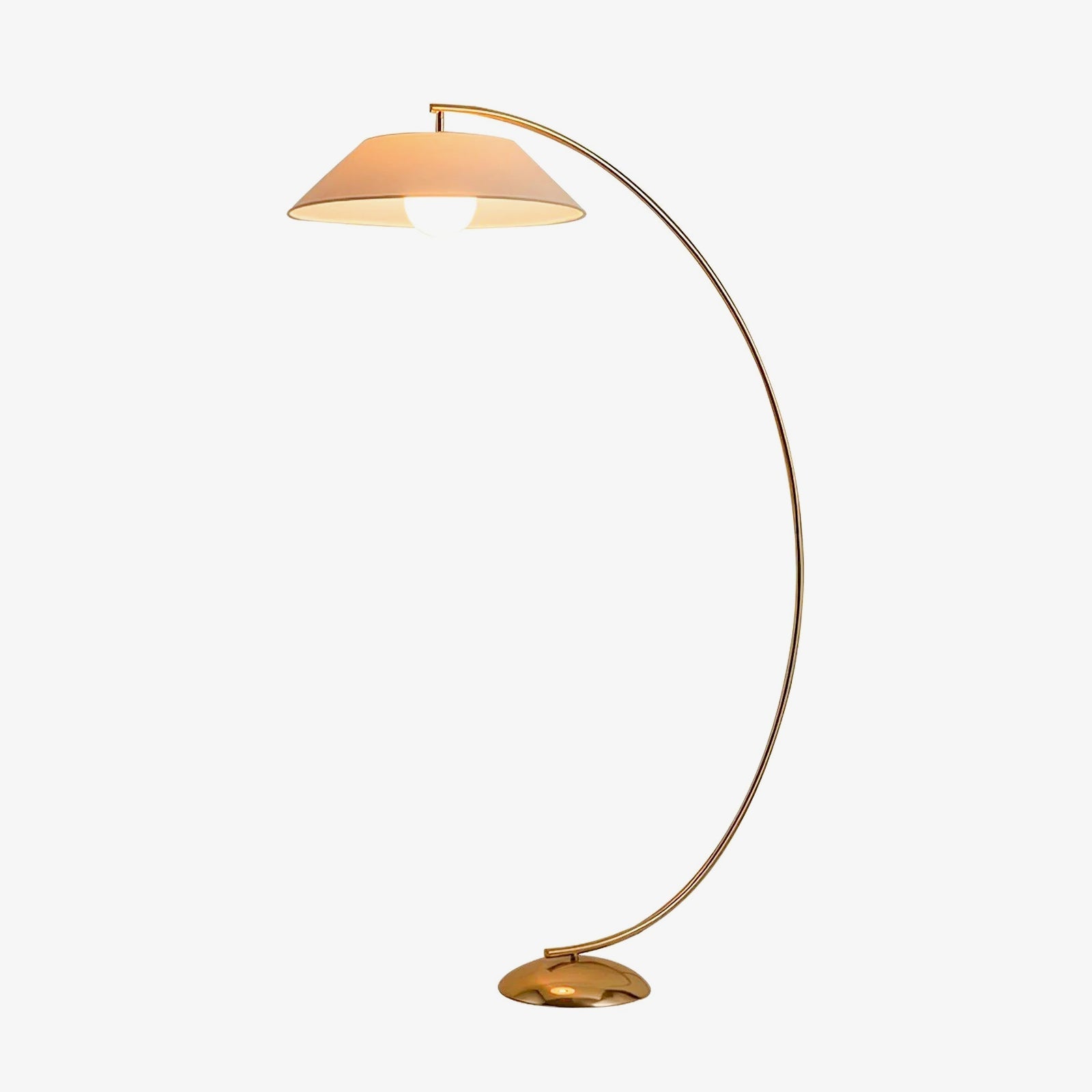 Lámpara de Pie Clásica con Pantalla de Lino Blanca y Acabado Dorado – Ideal para Interiores Modernos y Tradicionales 1
