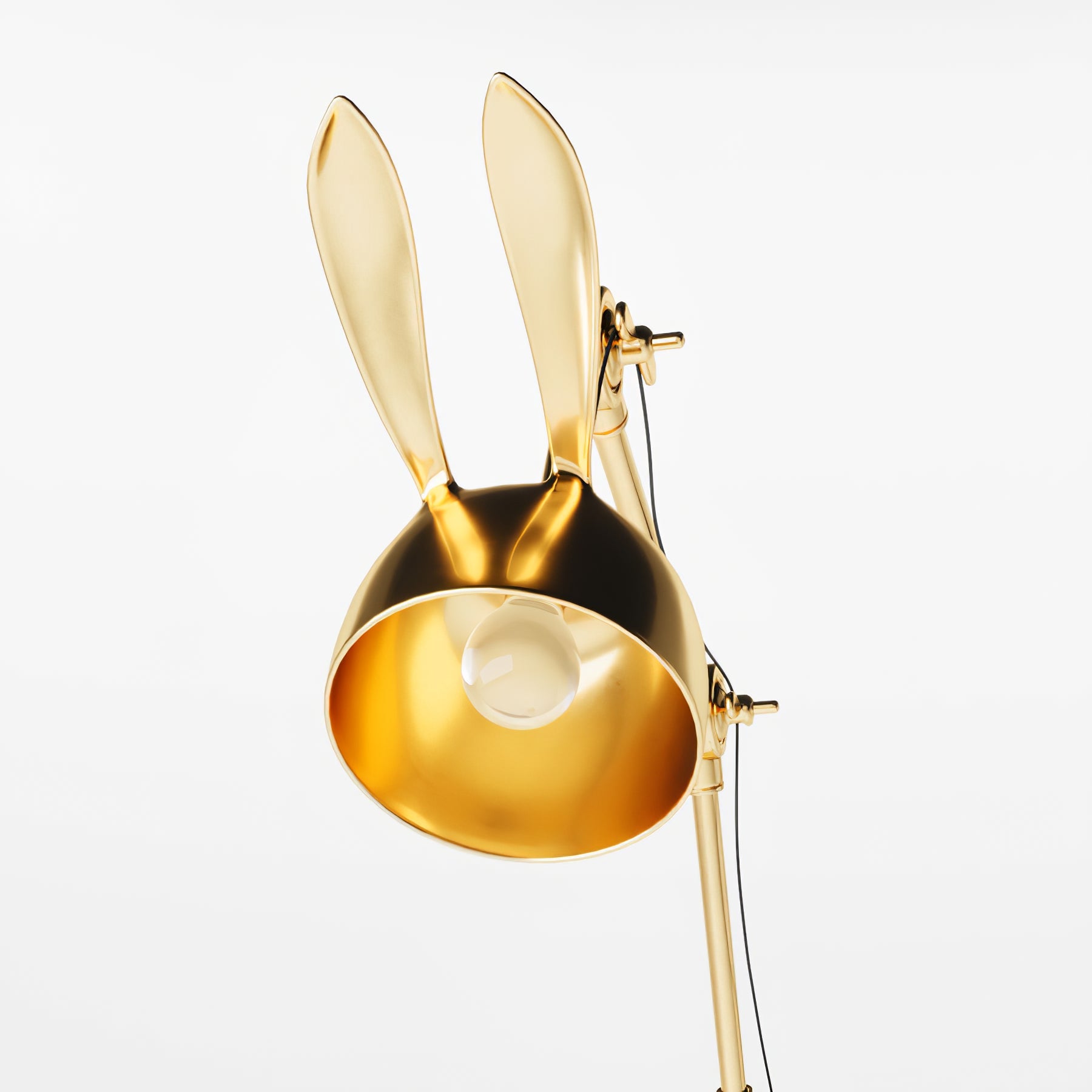 Lámpara de Pie Dorada Bunny Taak con Diseño Elegante y Divertido – 70cm de Diámetro para Salón y Espacios Modernos 7
