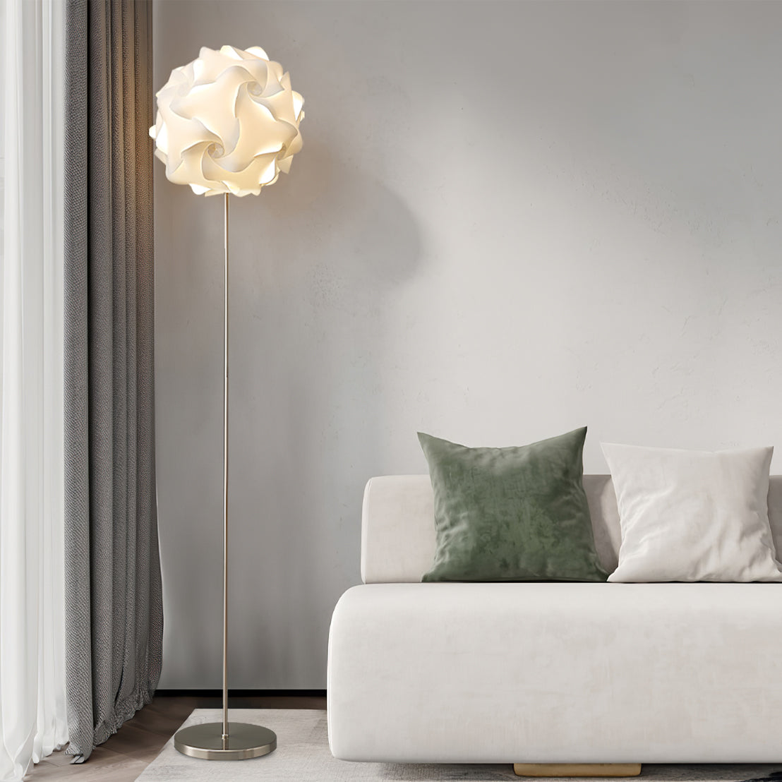 Lámpara de Pie Floral Elegante con Luz LED y Diseño Moderno – Ideal para Decoración Interior 8