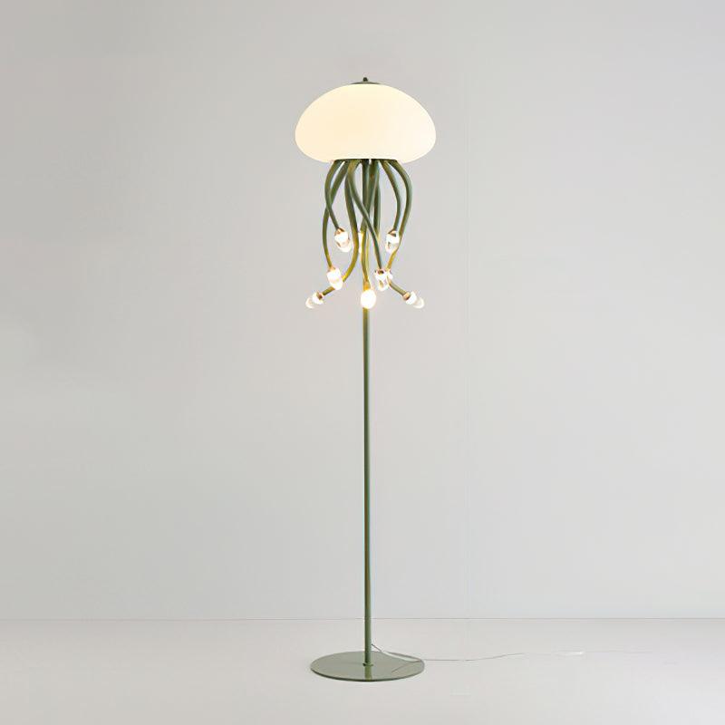 Lámpara de Pie LED Medusa con Diseño Translucido, Ideal para Salones y Espacios Amplios, Luz Cálida y Neutra 11
