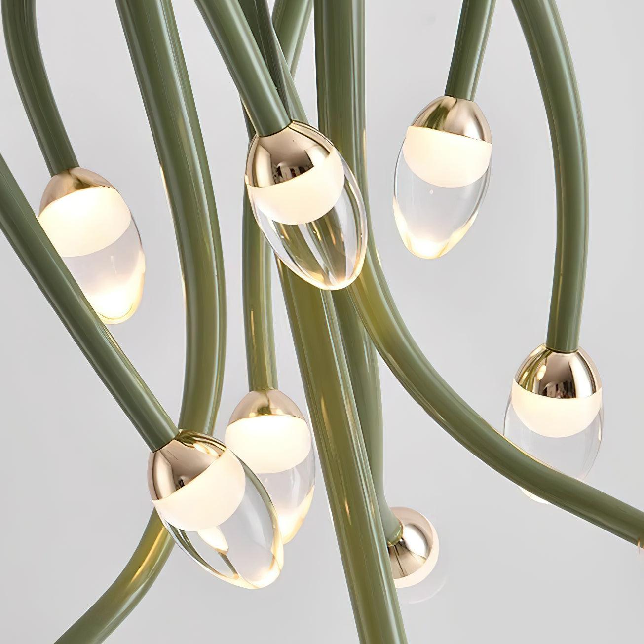 Lámpara de Pie LED Medusa con Diseño Translucido, Ideal para Salones y Espacios Amplios, Luz Cálida y Neutra 7